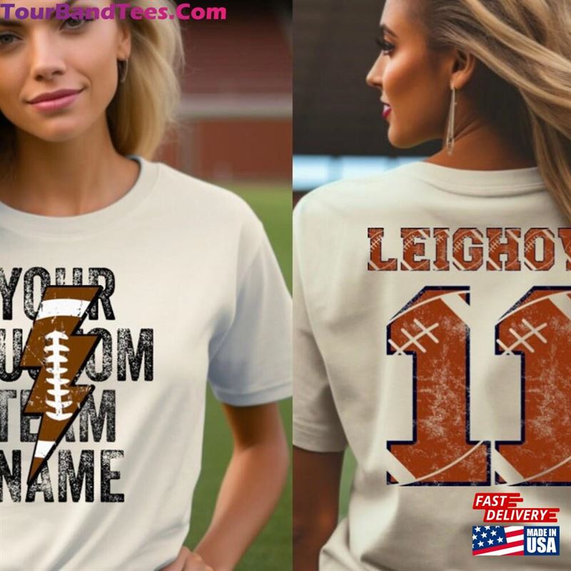 Custom Football Team Name And Number Shirt Mom School Sport Game Day Top Hoodie T-Shirt 29Uf147068 – Utopia Fashion