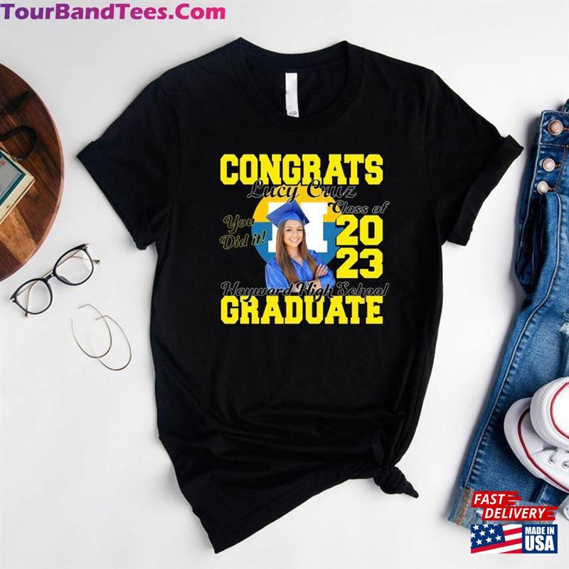 Custom Photo Name Grad T-Shirt Personalized Of A Graduate Graduation Shirt Classic Sweatshirt 29Uf164389 – Utopia Fashion