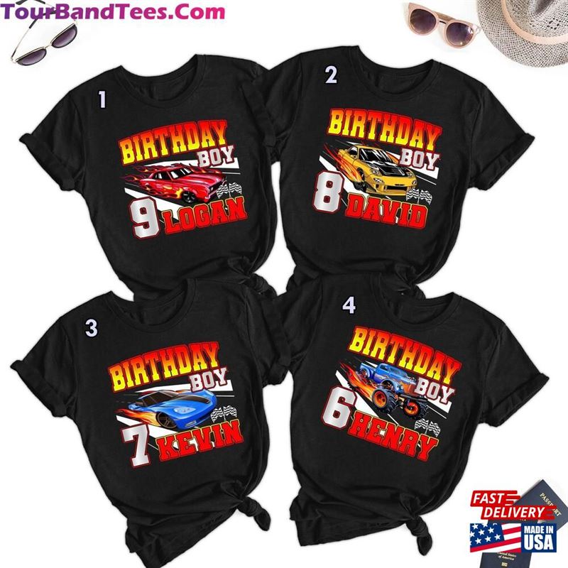 Custom Racing Car Birthday Boy Shirt Hot Monters Truck Game Kid Unisex Hoodie 29Uf163610 – Utopia Fashion