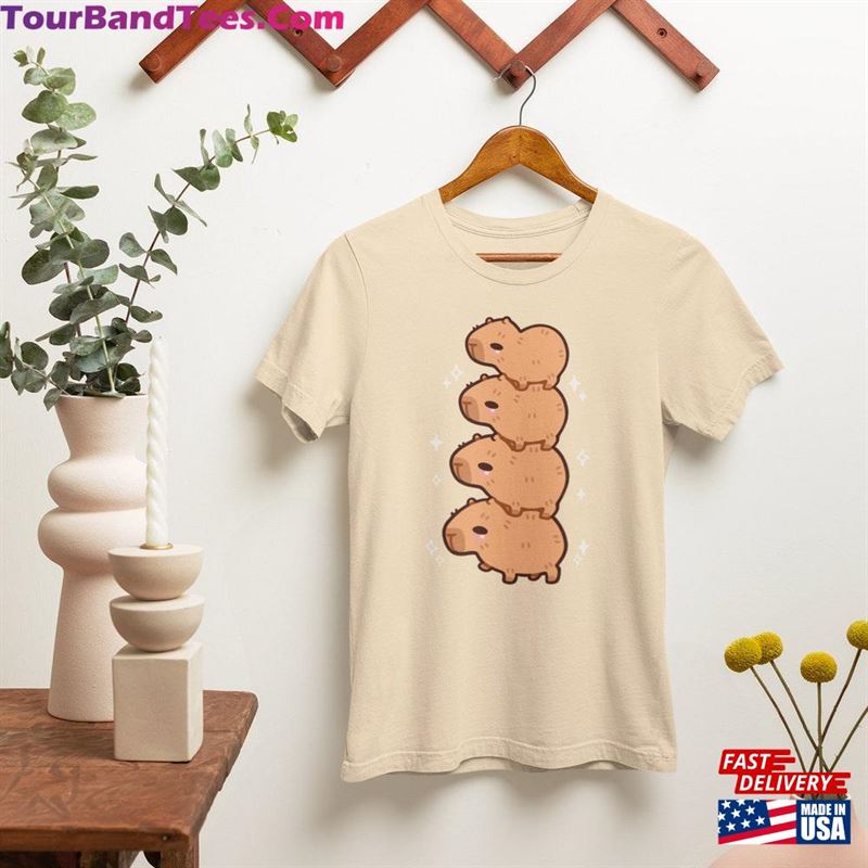 Cute Capybara Chibi Tower T-Shirt Funny Shirt For Animal Lover Silly Gift Hoodie Classic 29Uf147182 – Utopia Fashion