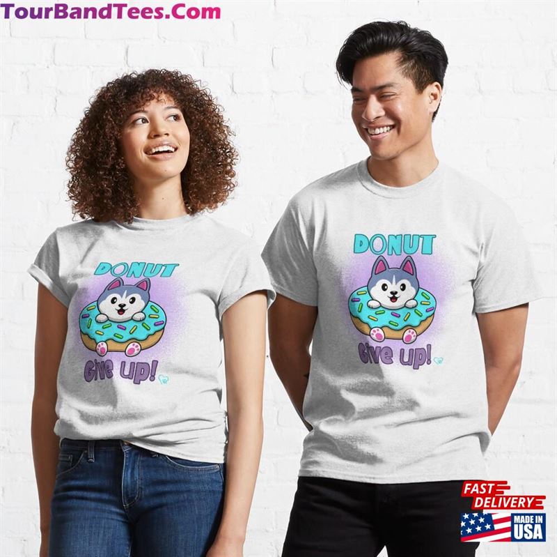 Cute Dog Donuts Pun Graphic Classic T-Shirt Unisex 29Uf163782 – Utopia Fashion