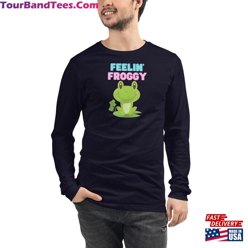 Cute Frog Longsleeve T-Shirt Bella Canvas Unisex Tee Shirt With Free Shipping Classic Hoodie 29Uf164396 – Utopia Fashion