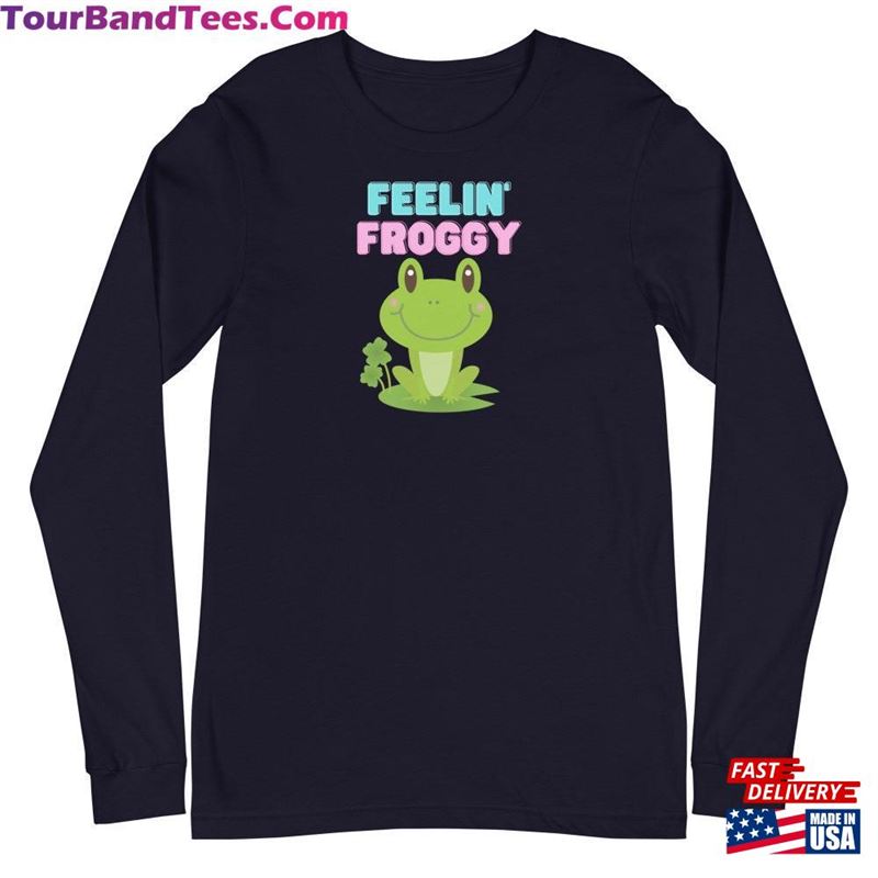 Cute Frog Longsleeve T-Shirt Bella Canvas Unisex Tee Shirt With Free Shipping Classic Hoodie 29Uf164396 – Utopia Fashion