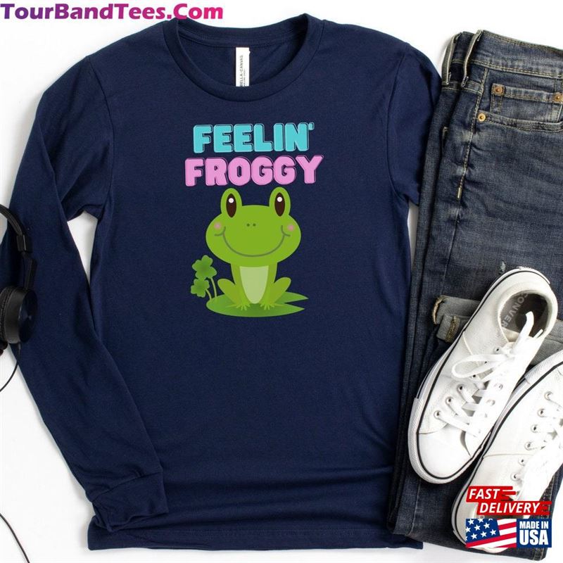 Cute Frog Longsleeve T-Shirt Bella Canvas Unisex Tee Shirt With Free Shipping Classic Hoodie 29Uf164396 – Utopia Fashion