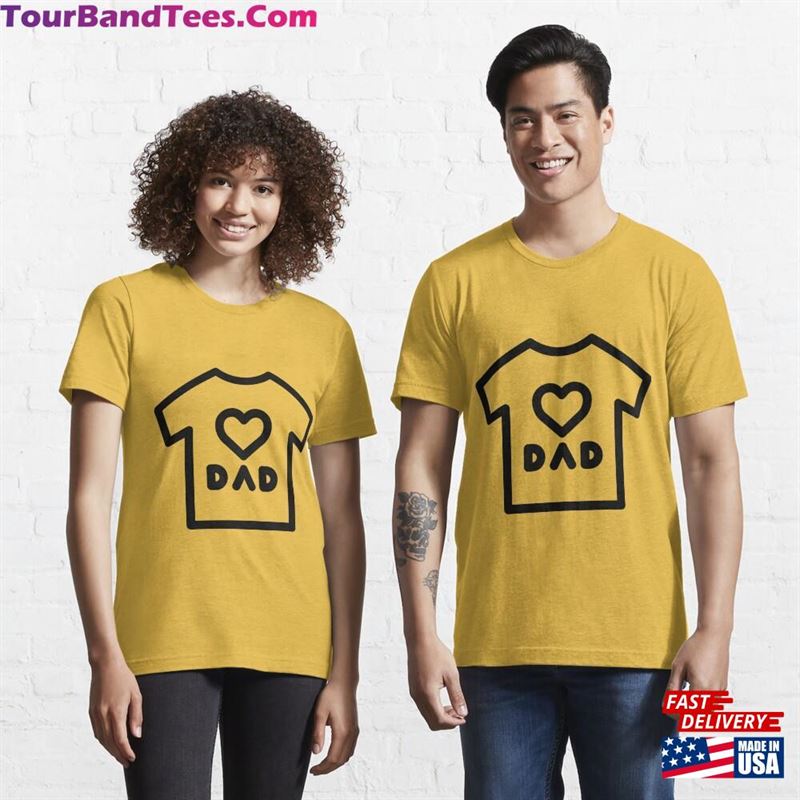 Dad Loves T-Shirt Classic 29Uf164369 – Utopia Fashion