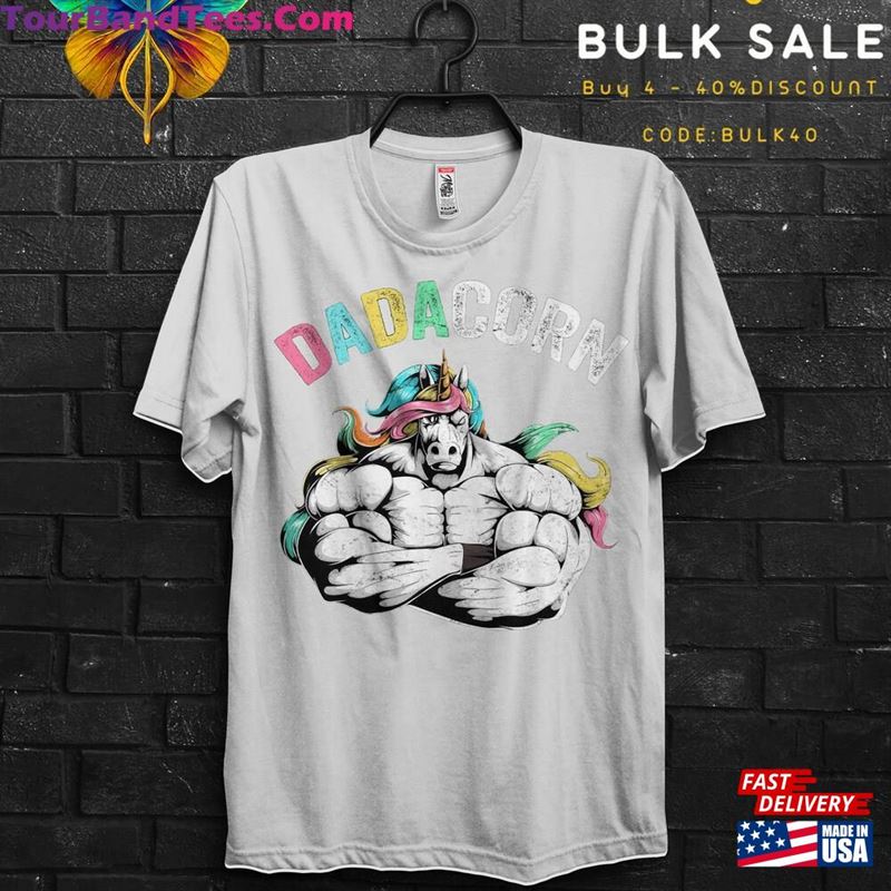 Dadacorn Gift T-Shirt For Bodybuilder Dad Papacorn Unicorns Shirt Daddy Super Daddio Workout Appareal Strong Father Sweatshirt Hoodie 29Uf147448 – Utopia Fashion