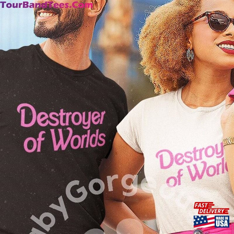 Destroyer Of Worlds In Pink Font Unisex Jersey Short Sleeve Tee Shirt Sweatshirt 29Uf157362 – Utopia Fashion