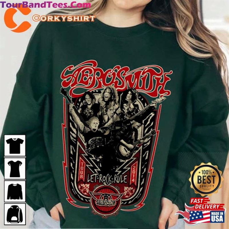 Deuces Are Wild Tour Aerosmith Rock Band T-Shirt Sweatshirt Hoodie 29Uf164125 – Utopia Fashion