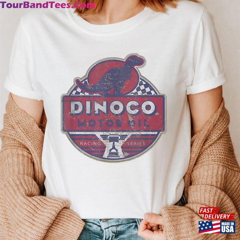 Dinoco Motor Oil Faded Sign Shirt Cars Movie T-Shirt Lightning Mcqueen Sweatshirt 29Uf163535 – Utopia Fashion