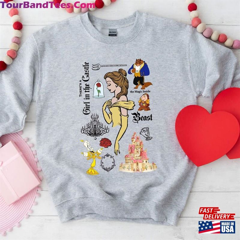 Disney Beauty And The Beast Characters Sketched T-Shirt Unisex 29Uf142318 – Utopia Fashion