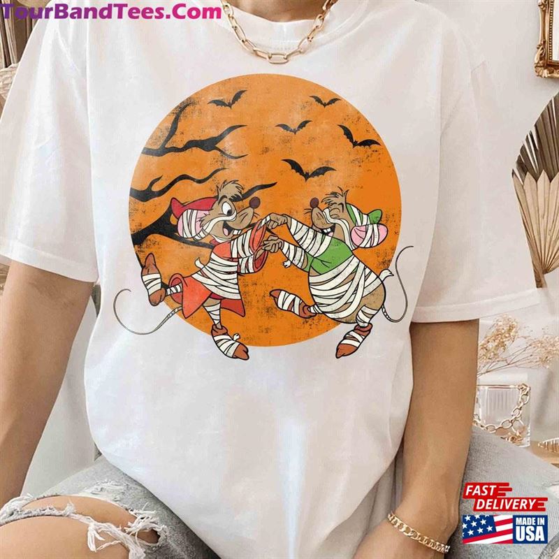 Disney Cinderella Jaq And Gus Costume Mummy Halloween Shirt Mickey’S Not So Scary Party Tee Classic Sweatshirt 29Uf163898 – Utopia Fashion