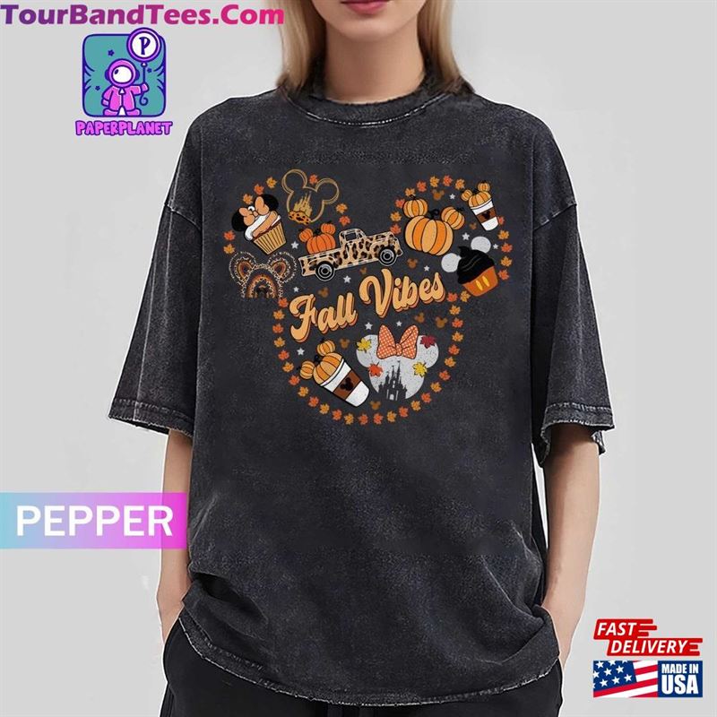 Disney Fall Vibes Shirt Cute Disneyland Thanksgiving Tee Mickey Ear Hoodie Unisex 29Uf163334 – Utopia Fashion