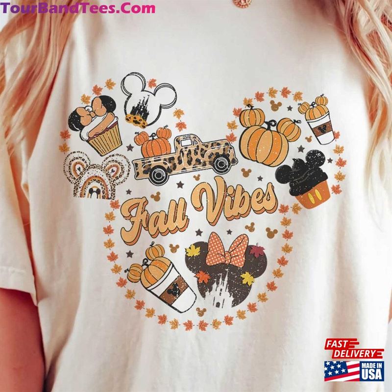 Disney Fall Vibes Shirt Cute Disneyland Thanksgiving Tee Mickey Ear Hoodie Unisex 29Uf163334 – Utopia Fashion