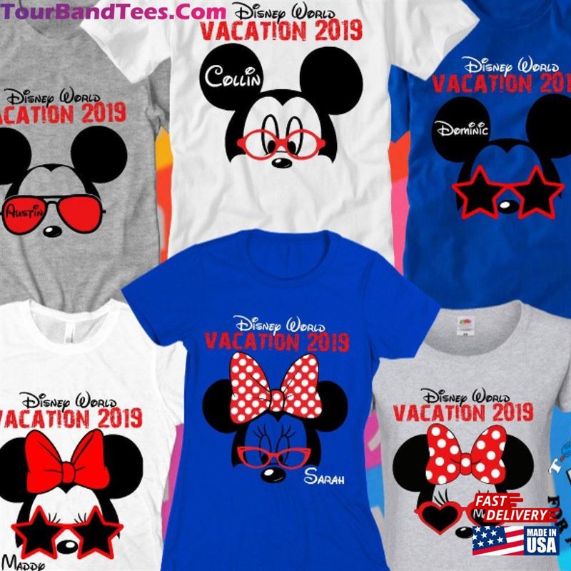 Disney Family Shirts Custom Disneyworld Mickey Minnie Vacation Ears Hoodie Classic 29Uf164347 – Utopia Fashion