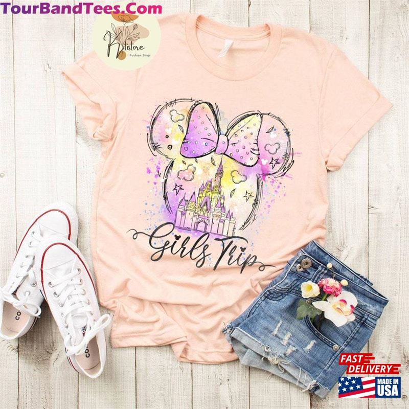 Disney Girls Trip Watercolor Shirt Birthday Girl Besties Matching Shirts Classic Sweatshirt 29Uf157182 – Utopia Fashion