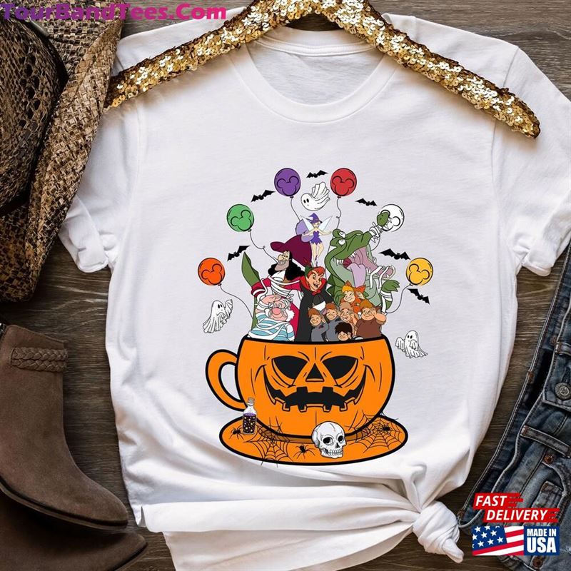 Disney Halloween Peter Pan Pumpkin Teacup Shirt Scary Mickey Balloon Disneyland Family Matching Shirts Classic Unisex 29Uf152182 – Utopia Fashion