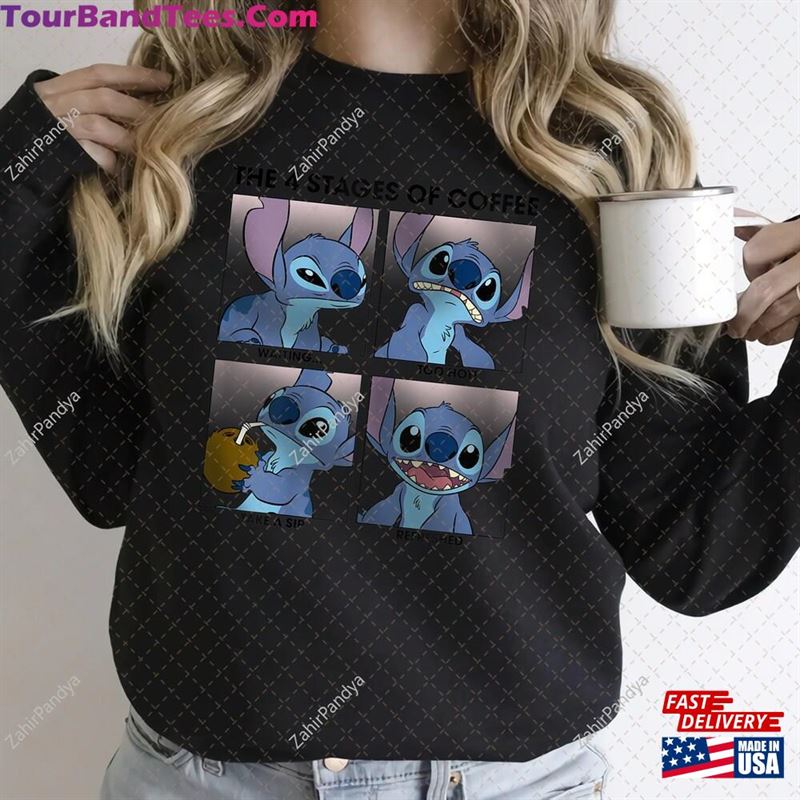 Disney Lilo Stitch Stages Of Coffee Shirt Drink Sweatshirt Hoodie 29Uf152490 – Utopia Fashion