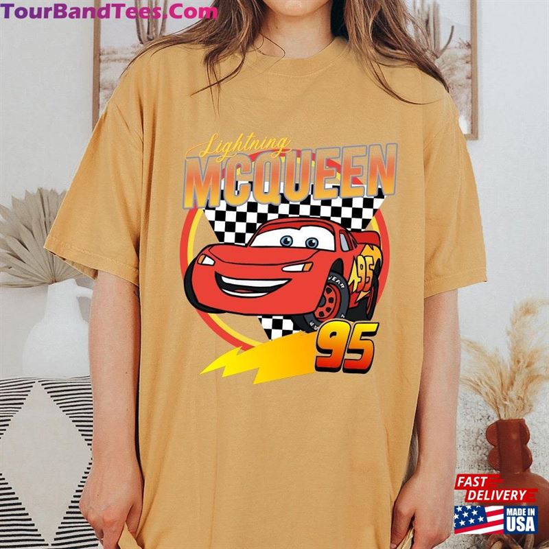 Disney Pixar Cars Lightning Mcqueen Vintage Race T-Shirt Unisex Birthday Shirt Gift For Men Women Kid Marathon Hoodie Sweatshirt 29Uf157374 – Utopia Fashion