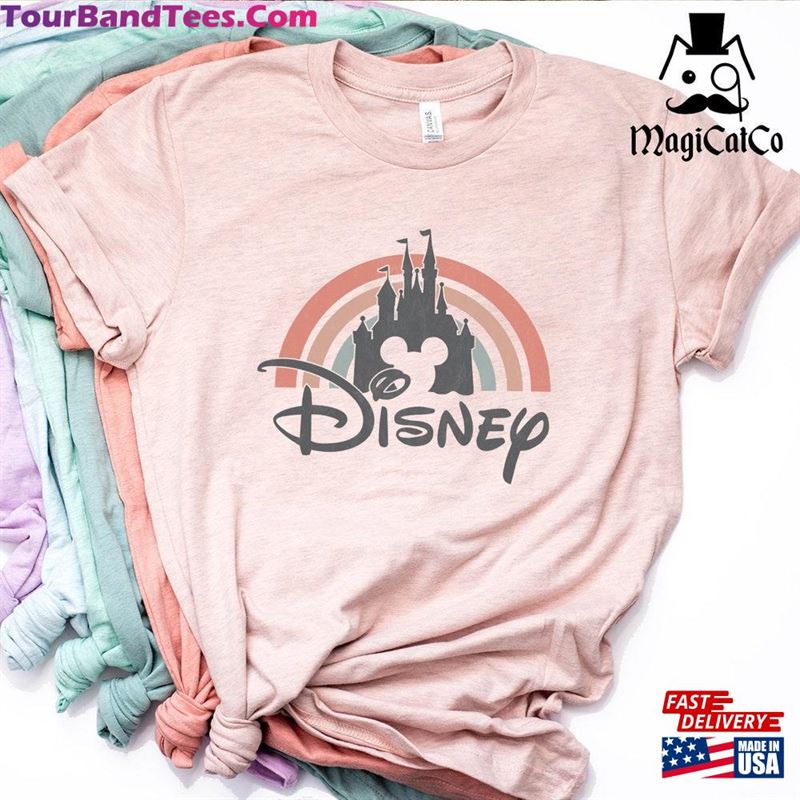 Disney Retro Rainbow Castle Shirt Vintage Family Unisex T-Shirt 29Uf157508 – Utopia Fashion