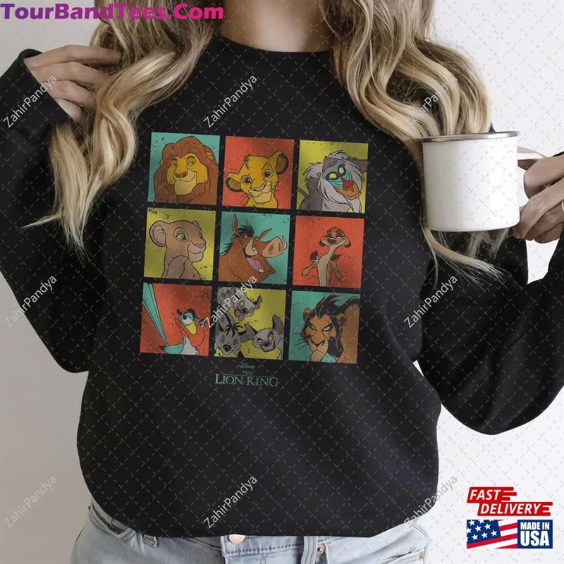 Disney The Lion King Characters 90S Grid Shirt Vintage Sweatshirt T-Shirt 29Uf163090 – Utopia Fashion