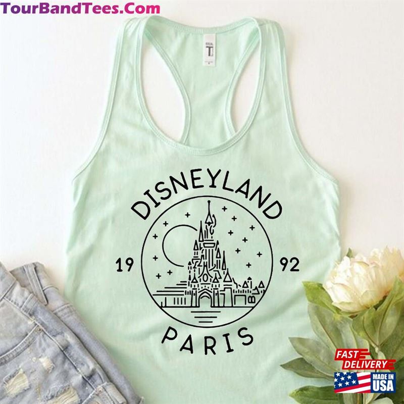 Disneyland Paris Tank Top Magic Kingdom Disney Outline T-Shirt Unisex 29Uf163799 – Utopia Fashion