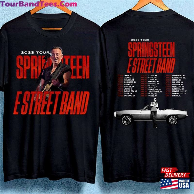 Double Side Bruce Springsteen The E Street Band Tour T-Shirt Music Singer Classic Hoodie 29Uf164435 – Utopia Fashion