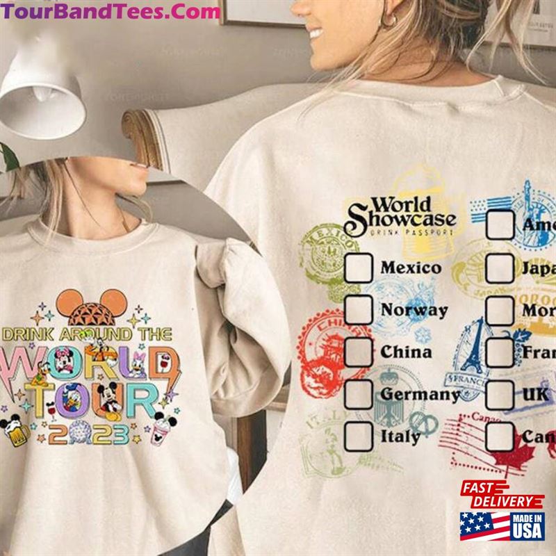 Drink Around The World Shirt Epcot Tour Sweatshirt Tee T-Shirt Hoodie 29Uf163866 – Utopia Fashion