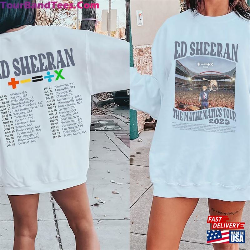 Ed Sheeran The Mathematics Tour Shirt Concert Tee Unisex Hoodie 29Uf152320 – Utopia Fashion