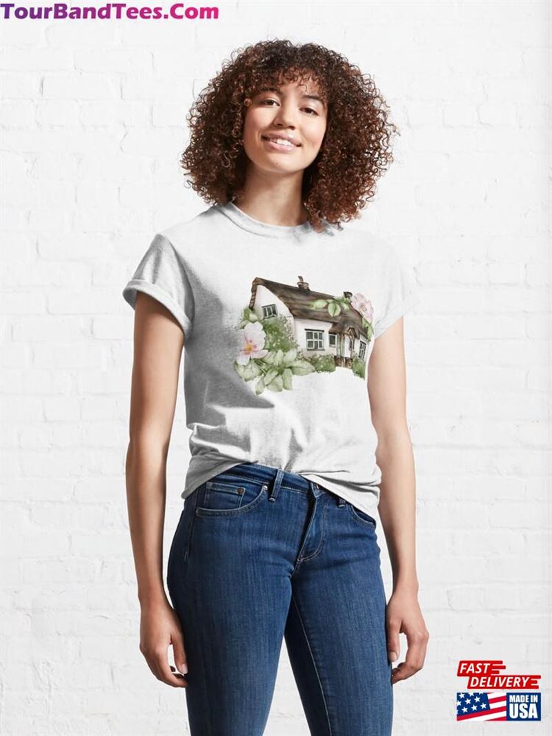 English Garden Pretty Floral Pattern Classic T-Shirt Unisex 29Uf163219 – Utopia Fashion