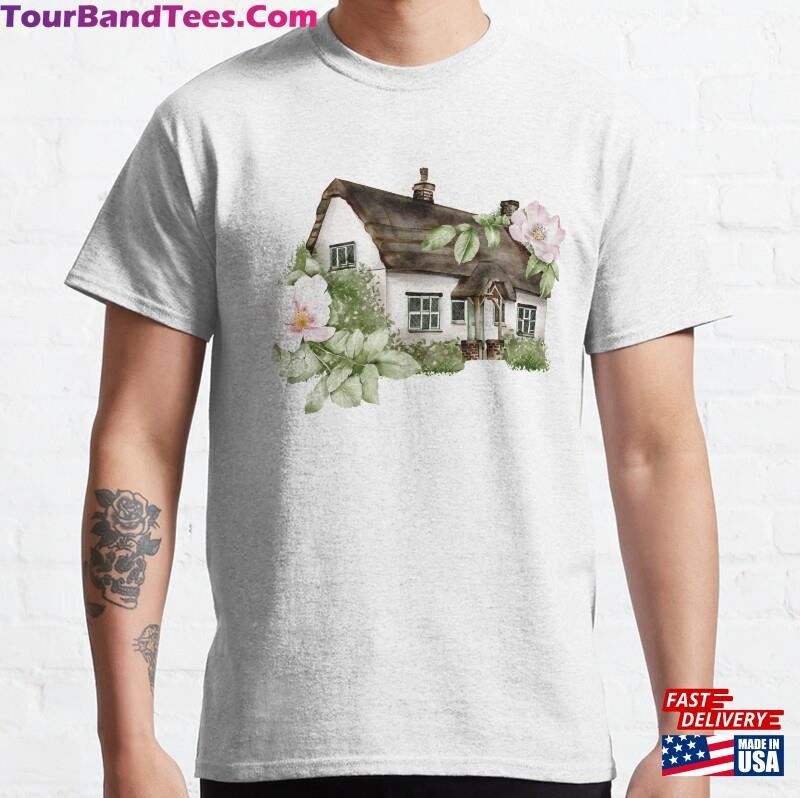 English Garden Pretty Floral Pattern Classic T-Shirt Unisex 29Uf163219 – Utopia Fashion