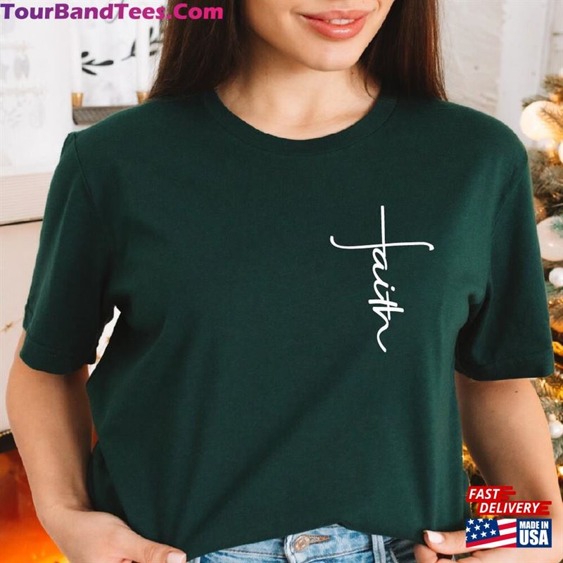 Faith Cross Shirt Christian Gift Vertical T-Shirt Classic 29Uf152356 – Utopia Fashion