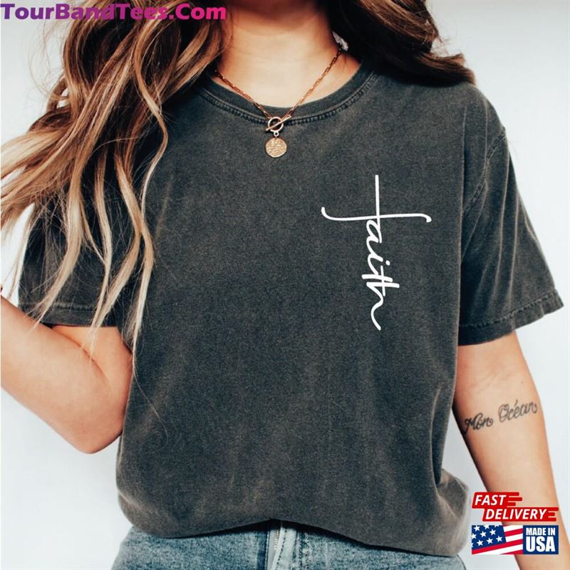 Faith Cross Shirt Christian Gift Vertical T-Shirt Classic 29Uf152356 – Utopia Fashion