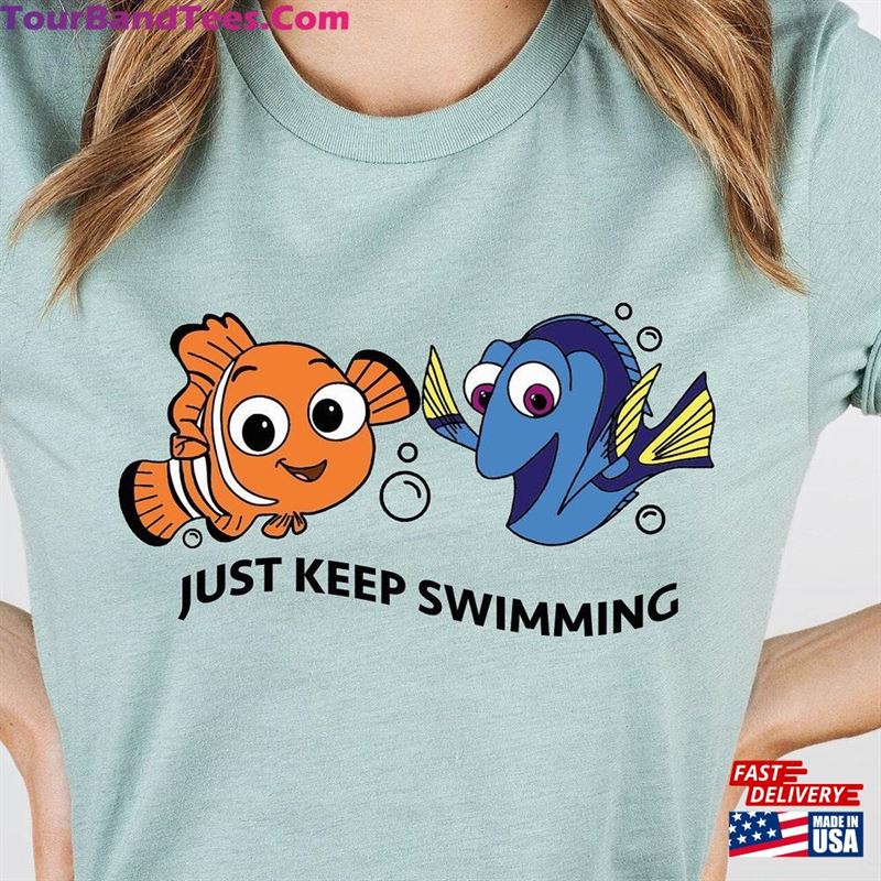 Finding Nemo Shirt Dory Just Keep Swimming Unisex Sweatshirt 29Uf157383 – Utopia Fashion