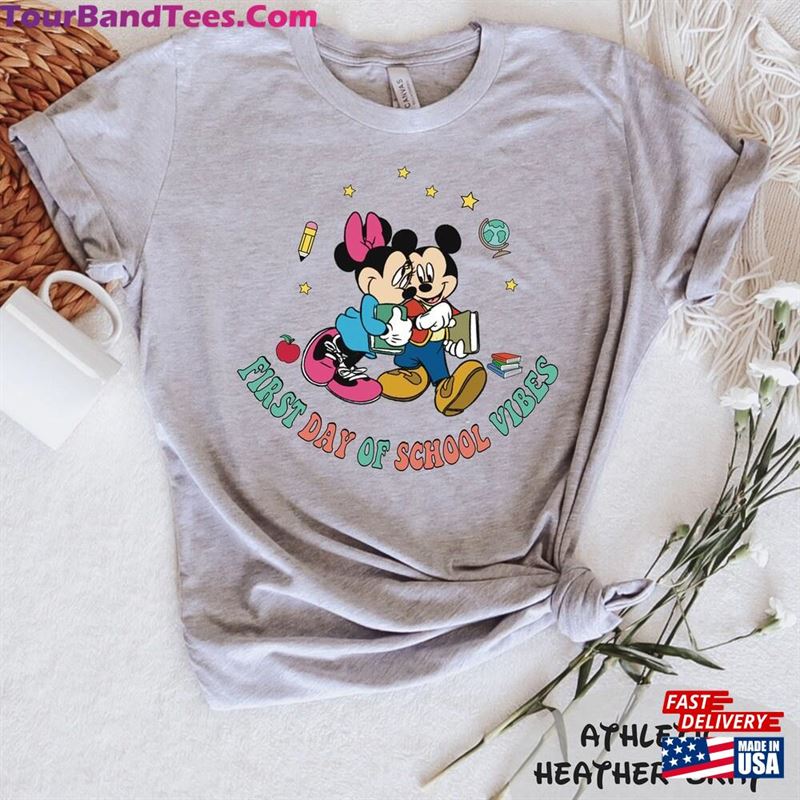 First Day Of School Vibes T-Shirt Mickey Minnie Shirt Cute Student Sweatshirt 29Uf152398 – Utopia Fashion