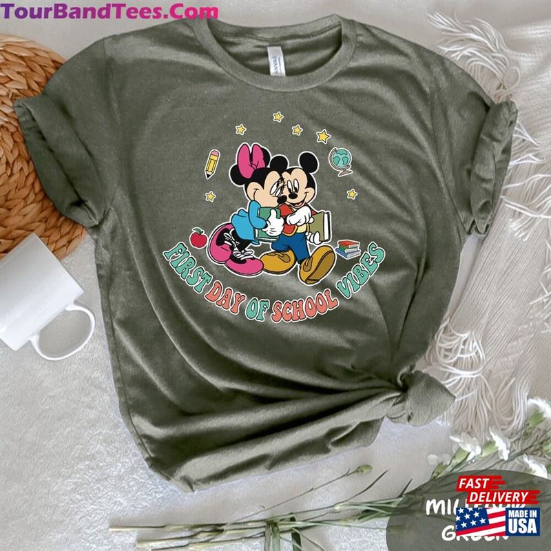 First Day Of School Vibes T-Shirt Mickey Minnie Shirt Cute Student Sweatshirt 29Uf152398 – Utopia Fashion