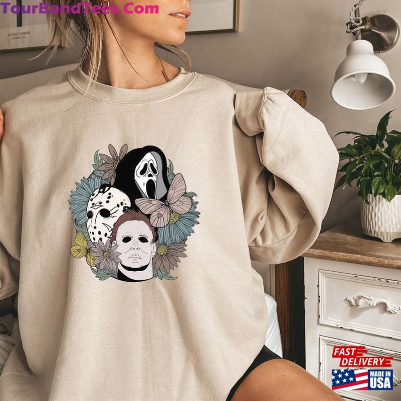 Floral Halloween Shirt Horror Party Tee Classic Hoodie 29Uf157524 – Utopia Fashion