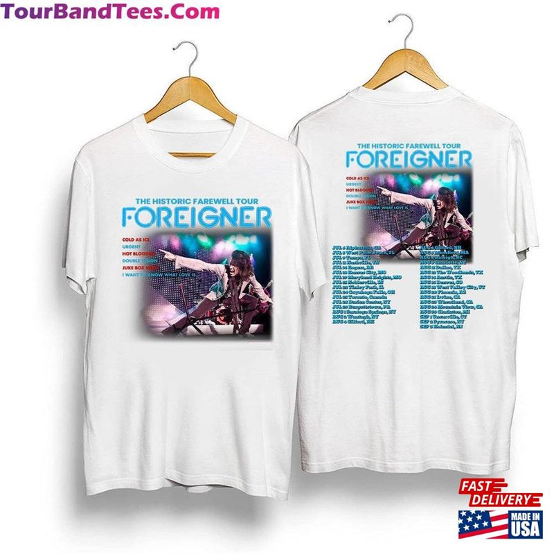 Foreigner Shirt The Histroric Farewell Tour Hoodie Unisex 29Uf164402 – Utopia Fashion