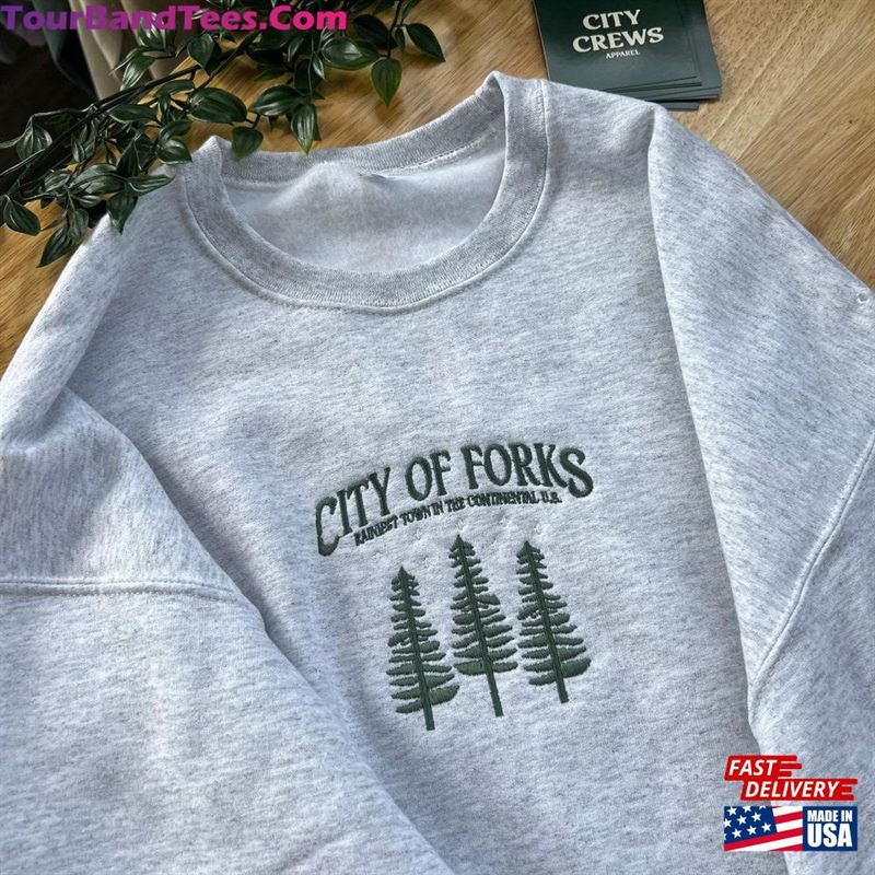 Forks Washington Sweatshirt Twilight Merch Hoodie T-Shirt 29Uf157424 – Utopia Fashion