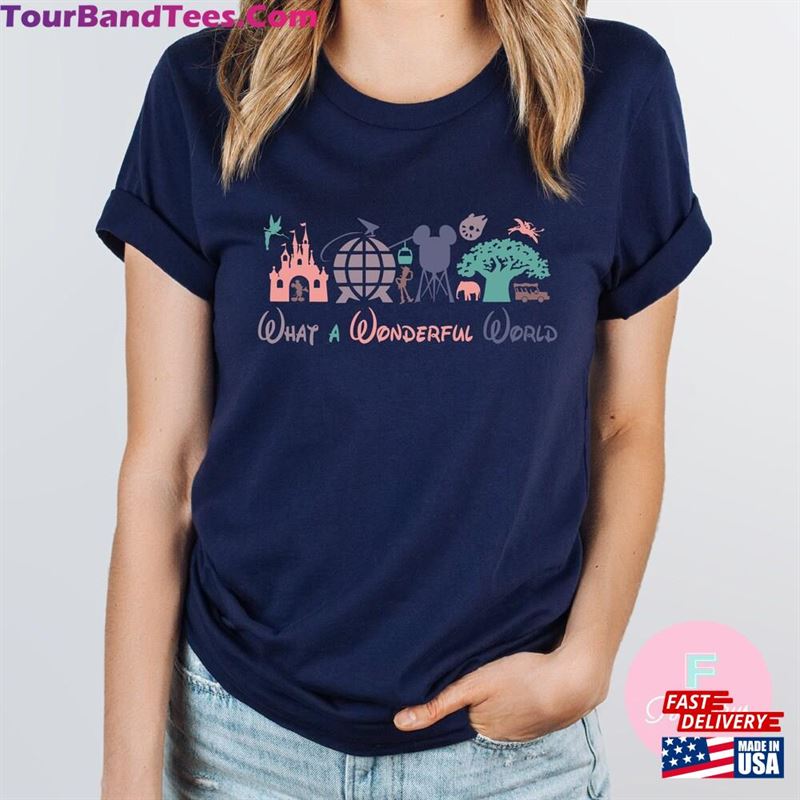 Four Parks Disney Landmarks Shirt Walt World Castle Hoodie T-Shirt 29Uf147177 – Utopia Fashion