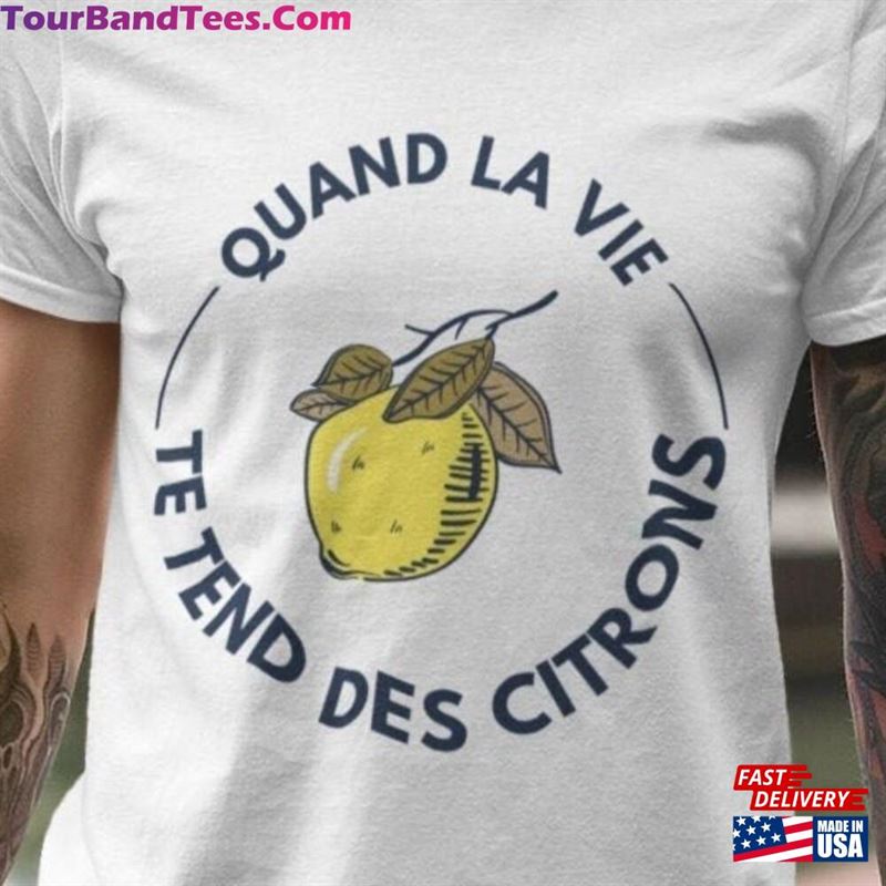 French T Shirt When Life Gives Lemons T-Shirt Classic 29Uf147150 – Utopia Fashion