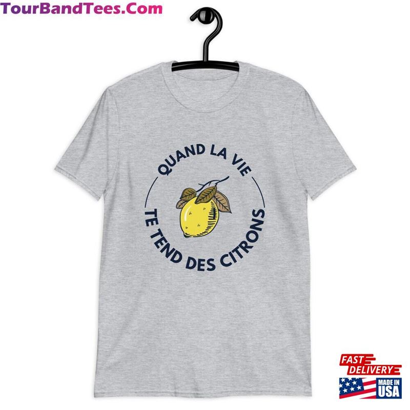 French T Shirt When Life Gives Lemons T-Shirt Classic 29Uf147150 – Utopia Fashion