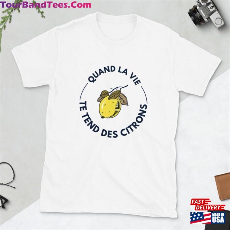 French T Shirt When Life Gives Lemons T-Shirt Classic 29Uf147150 – Utopia Fashion