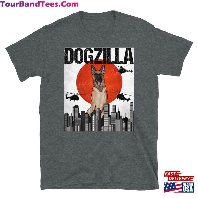 Funny Belgian Malinoi Dogzilla Vintage Japanese Dog Godzilla Gift T-Shirt Hoodie 29Uf164078 – Utopia Fashion