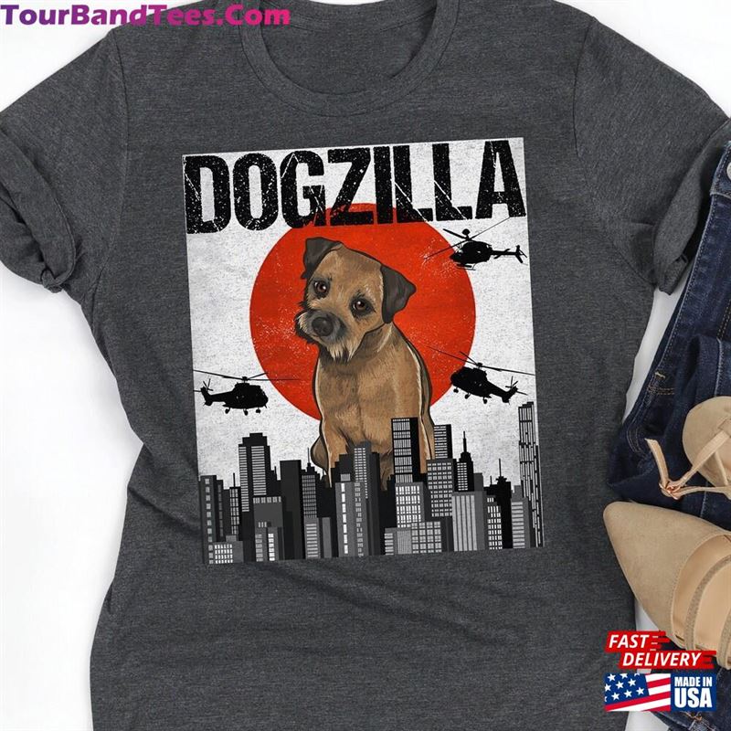 Funny Border Terrier Dogzilla Vintage Japanese Dog Godzilla Gift Classic Hoodie 29Uf164420 – Utopia Fashion