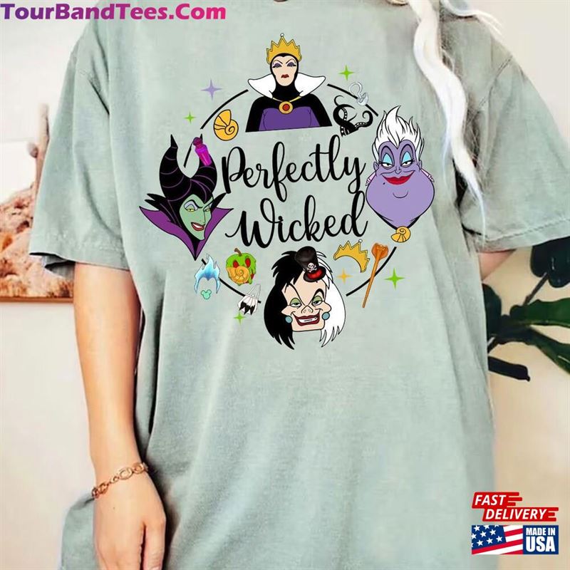 Funny Disney Villains Perfectly Wicked Shirt Halloween Evil Friends Witch T-Shirt Hoodie 29Uf142108 – Utopia Fashion