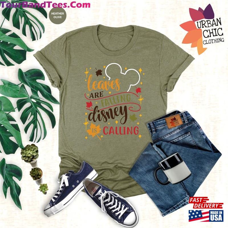 Funny Fall Shirt Leaves Are Falling Disney Is Calling T-Shirt Sweatshirt 29Uf152425 – Utopia Fashion