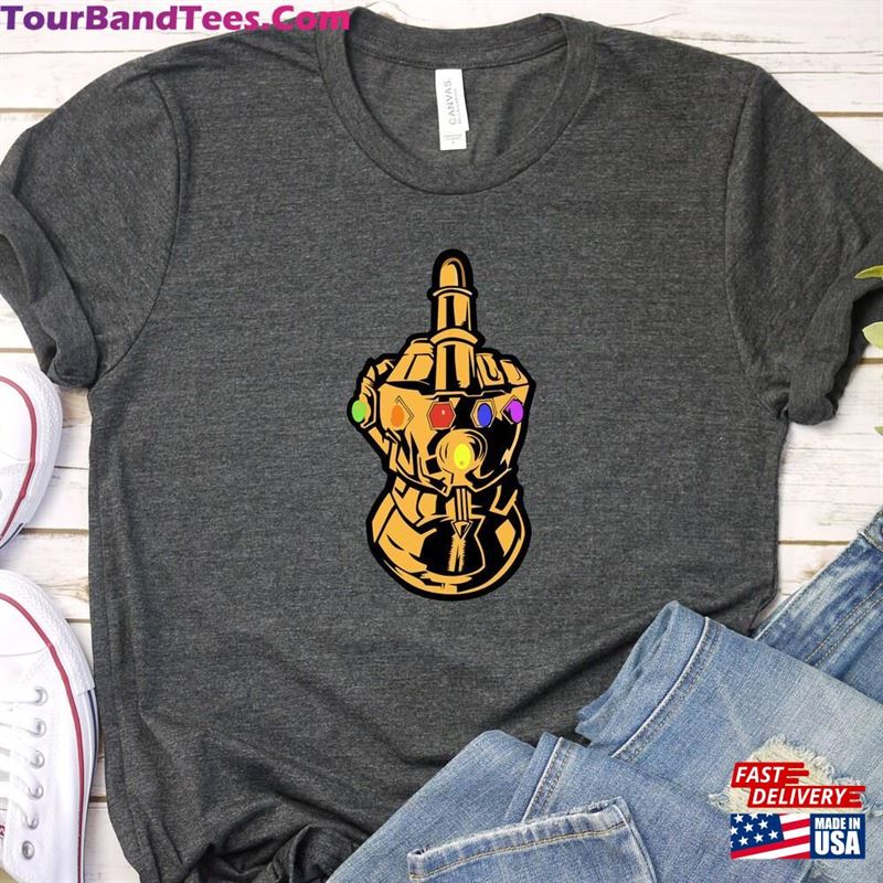 Funny Marvel Middle Finger Shirt Disney Trip Thanos T-Shirt Unisex 29Uf147086 – Utopia Fashion