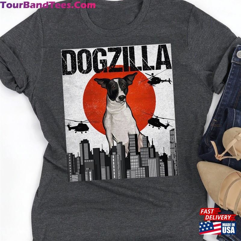 Funny Rat Terrier Dogzilla Vintage Japanese Dog Godzilla Gift Unisex Hoodie 29Uf164266 – Utopia Fashion