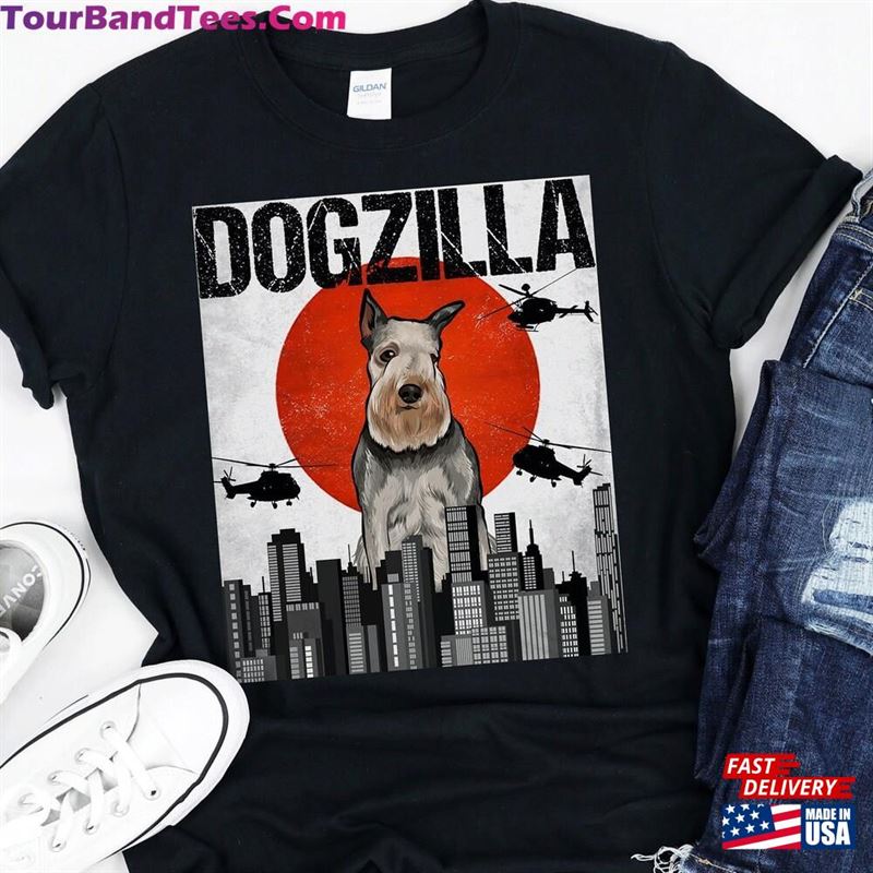 Funny Standard Schnauzer Dogzilla Vintage Japanese Dog Godzilla Gift Unisex T-Shirt 29Uf163455 – Utopia Fashion