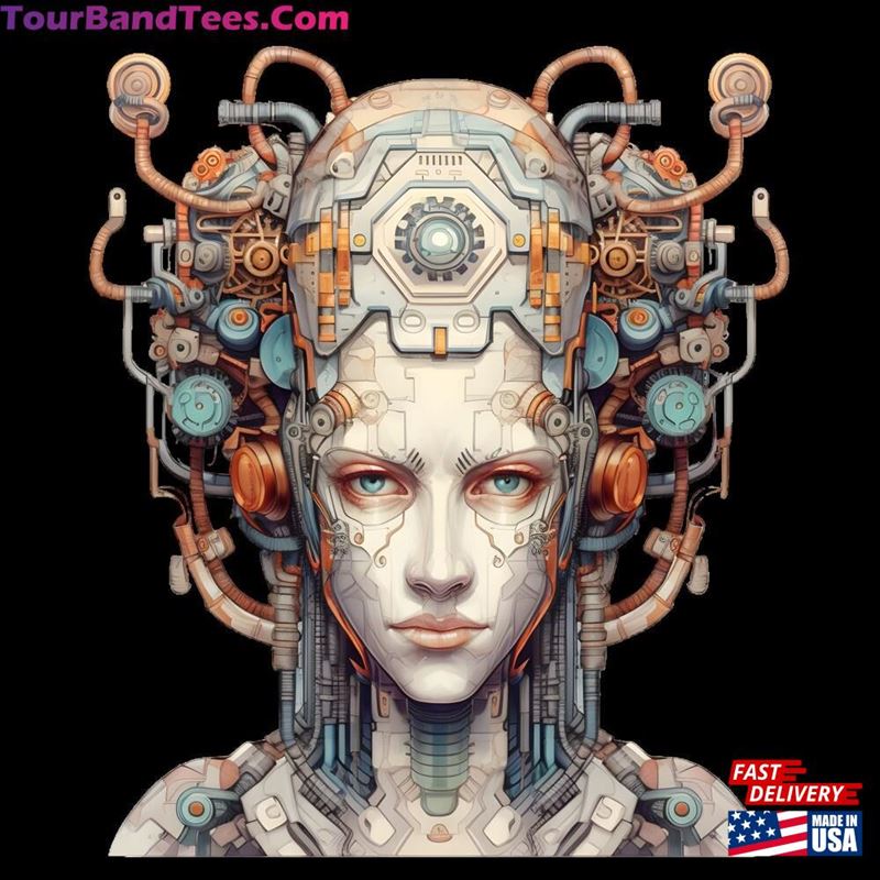 Futuristic Anime Robot Face T Shirt Illustration Unisex Sweatshirt 29Uf163816 – Utopia Fashion